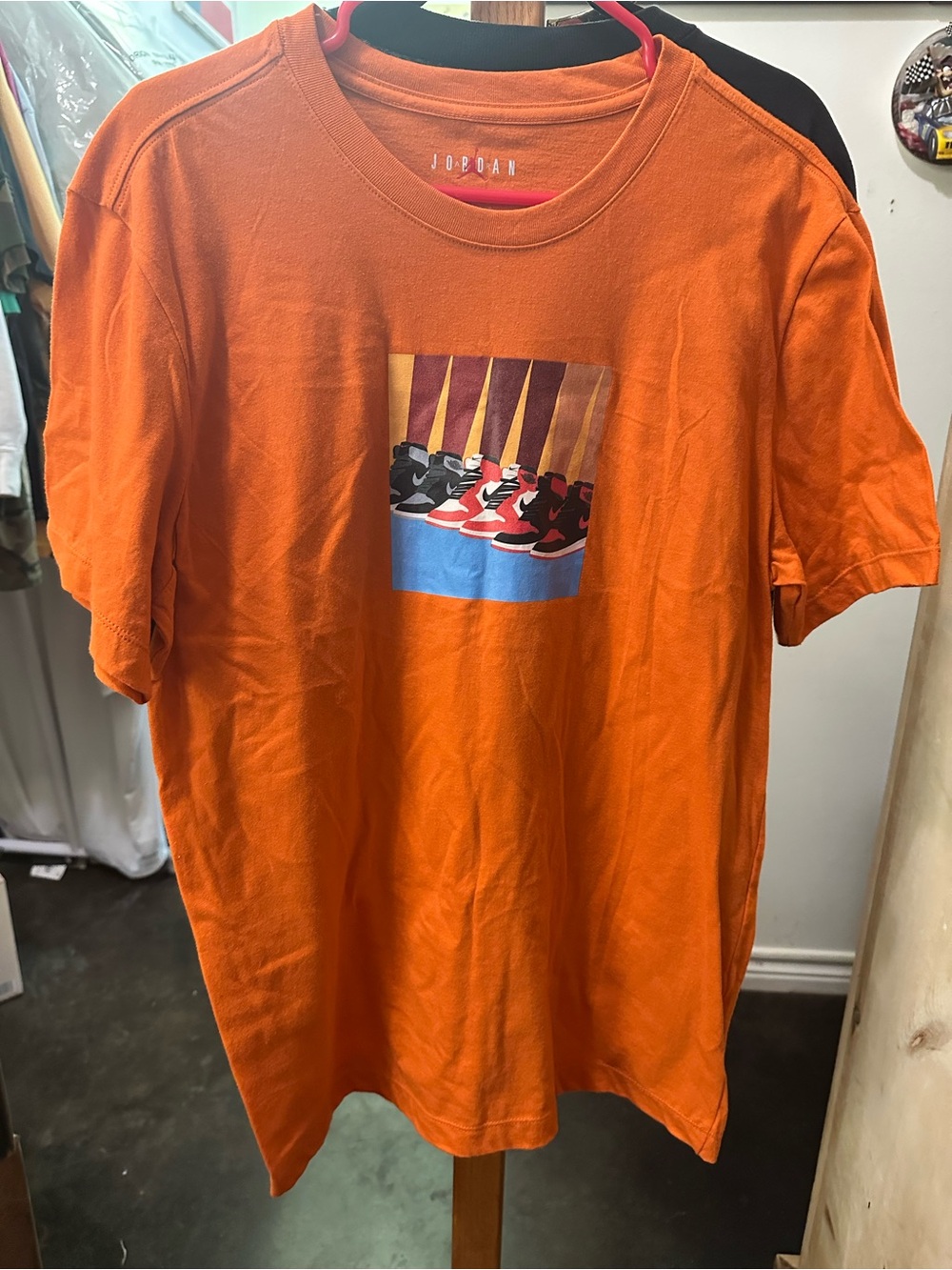 Jordan Brand Sneaker Graphic T-Shirt Orange